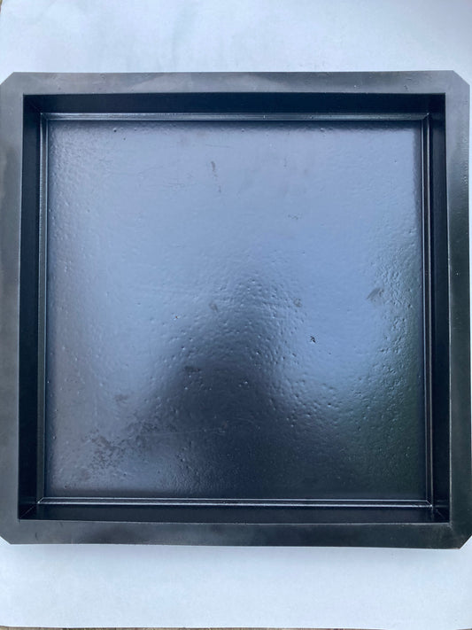 Pavement mold template with wood pattern effect